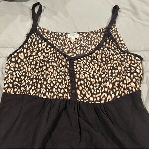 Y2K Leopard Print Top
